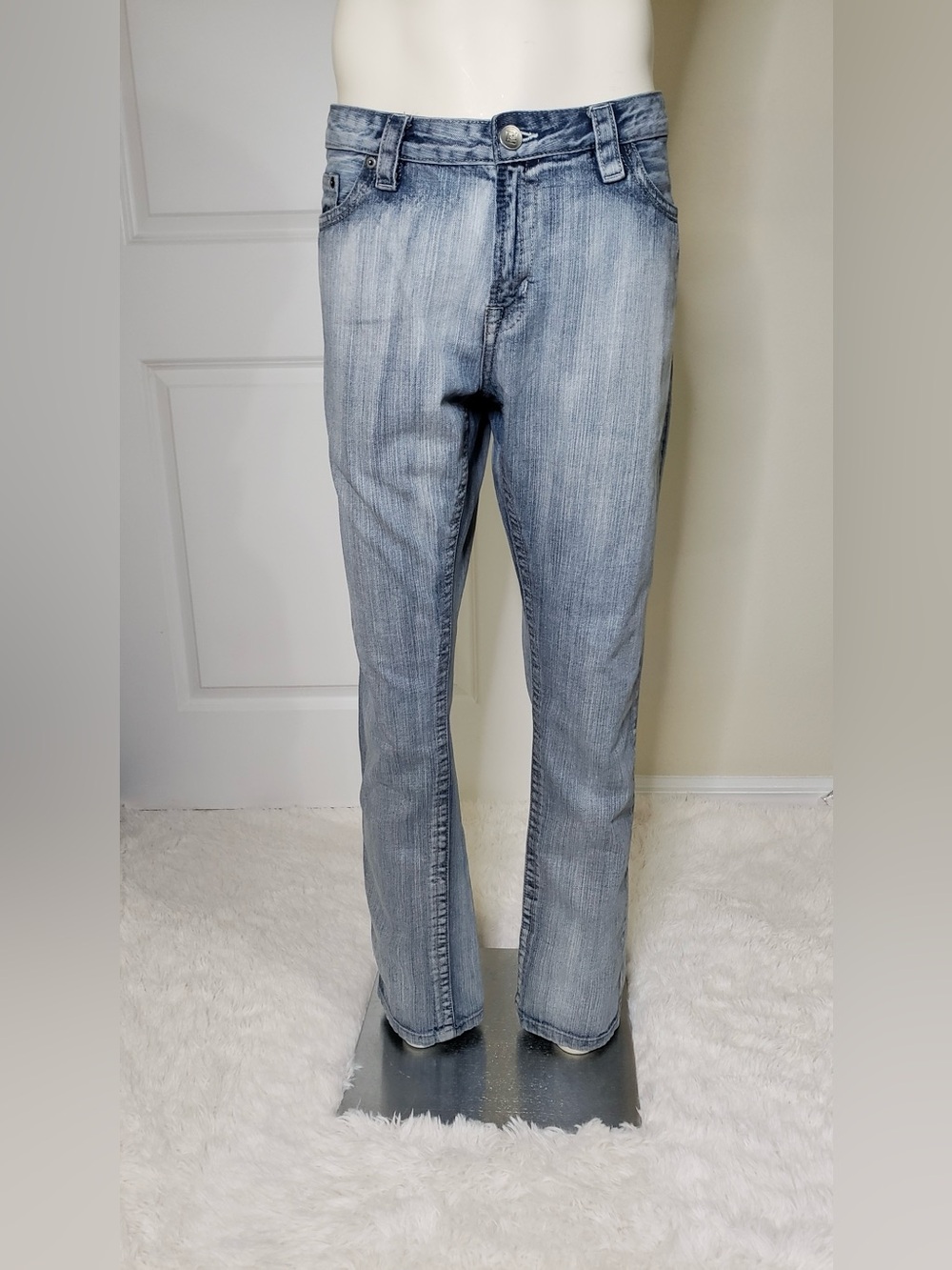 CJ Black Slim Fit Men’s Skinny Denim Jeans Light Blue Size 36/32